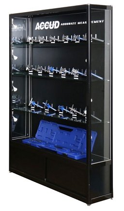 Obrázek pro produkt ACCUD SHOWCASE vitrína (se skleněnými panely a osvětlením) 1850x1200x400mm