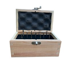 Obrázek pro produkt Sada technických fréz v dřevěném boxu 11ks