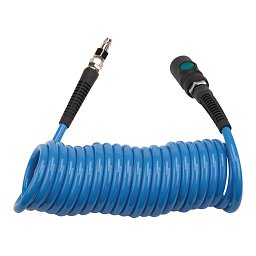 Obrázek pro produkt Spirálová PU hadice 5 m, ø 6,5/10 mm, 10 bar s rychlospojkou