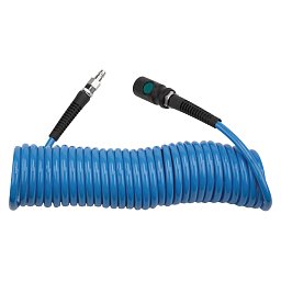 Obrázek pro produkt Spirálová PU hadice 7,5 m, ø 6,5/10 mm, 10 bar s rychlospojkou