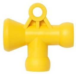 Obrázek pro produkt LOC-LINE T redukce, 1/4"- žlutá