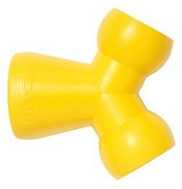 Obrázek pro produkt LOC-LINE Y rozdvojka - žlutá  1/2"- žlutá
