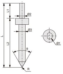 Obrázek pro produkt ACCUD RP-D3001 měřicí hrot pro měření drsnosti - standardní