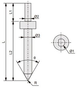 Obrázek pro produkt ACCUD RP-N1003 měřicí hrot pro měření drsnosti - jehlový