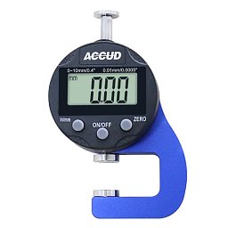 Obrázek pro produkt ACCUD 469-010-11 digitální tloušťkoměr, 0-10mm/0-0.4", typ A