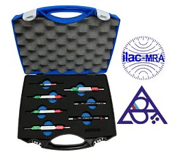 Obrázek pro produkt SLUŽBA - Akreditovaná kalibrace měřidel - sada válečkových mezních kalibrů 7ks ( ACCUD-SET5 )