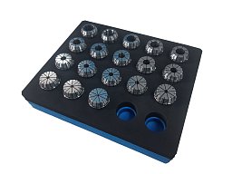 Obrázek pro produkt Sada kleštin ER32 3-20mm ( 0,005 ) v pěnovém modulu HS-BOX