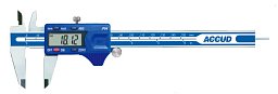 Obrázek pro produkt ACCUD 111-006-10RW digitální posuvné měřítko s hloubkoměrem, bez kolečka 0-150mm/0-6"
