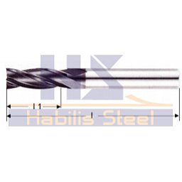 Obrázek pro produkt VÝPRODEJ - Výprodej tvrdokovová fréza univerzální krátká pr.12x20 mm (80.1200)