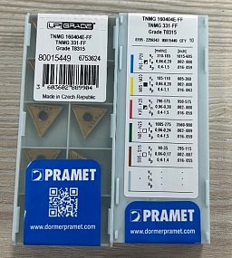 Obrázek pro produkt VÝPRODEJ - PRAMET TNMG 160404E-FF ;T8315