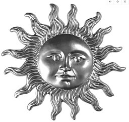 Obrázek pro produkt MetalCraft MC1210 dekorativní prvek - slunce M60