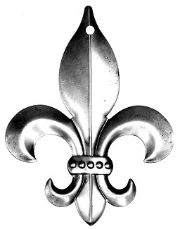 Obrázek pro produkt MetalCraft MC716 dekorativní prvek - fleur de lys M9