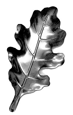 Obrázek pro produkt MetalCraft MC1233 dekorativní prvek - dubový list L51