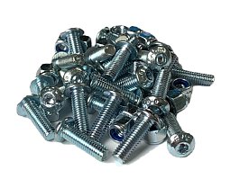 Obrázek pro produkt MetalCraft MC063 Sada šroubů s šestihrannou hlavou 5 mm x 16 mm s maticemi (obsah: cca 50)