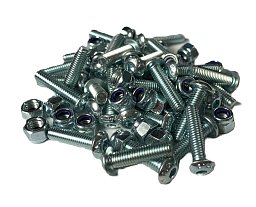 Obrázek pro produkt MetalCraft MC064 Sada šroubů s šestihrannou hlavou 5 mm x 20 mm s maticemi (obsah: cca 50)
