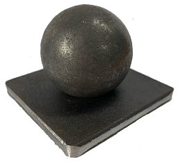 Obrázek pro produkt MetalCraft MCWR301 ozdobná koncovka - koule na čtvercové základně (malá)
