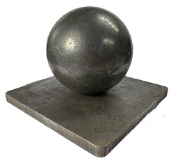 Obrázek pro produkt MetalCraft MCWR303 ozdobná koncovka - koule na čtvercové základně (velká)