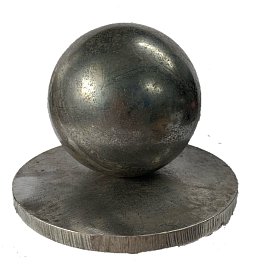 Obrázek pro produkt MetalCraft MCWR403 ozdobná koncovka - koule na kulaté základně (velká)