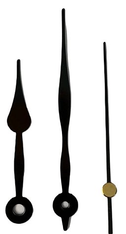 Obrázek pro produkt MetalCraft MC1248 sada ručiček - hodinová, minutová, sekundová (pro ciferník 176mm)