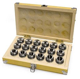 Obrázek pro produkt Kleštiny ER32, 3 – 20 mm, sada 18 ks