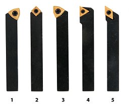 Obrázek pro produkt Soustružnické nože HM 10 mm, sada - 5 ks