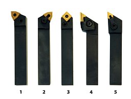 Obrázek pro produkt Soustružnické nože HM 20 mm, sada - 5 ks