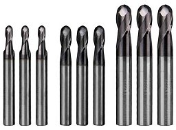 Obrázek pro produkt Stopkové frézy (rádiusové) – sada 9 ks